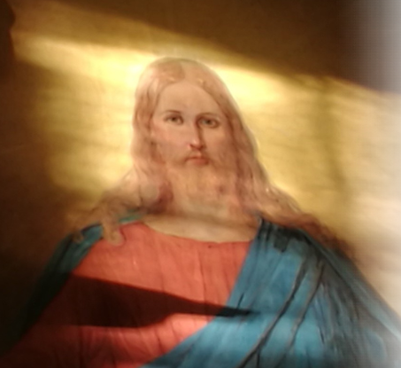 Kristuksen kasvot Orimattilan alttaritaulusta