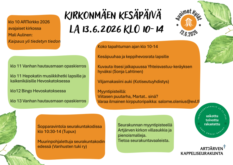 Kirkonmäen kesäpäivän ohjelma
