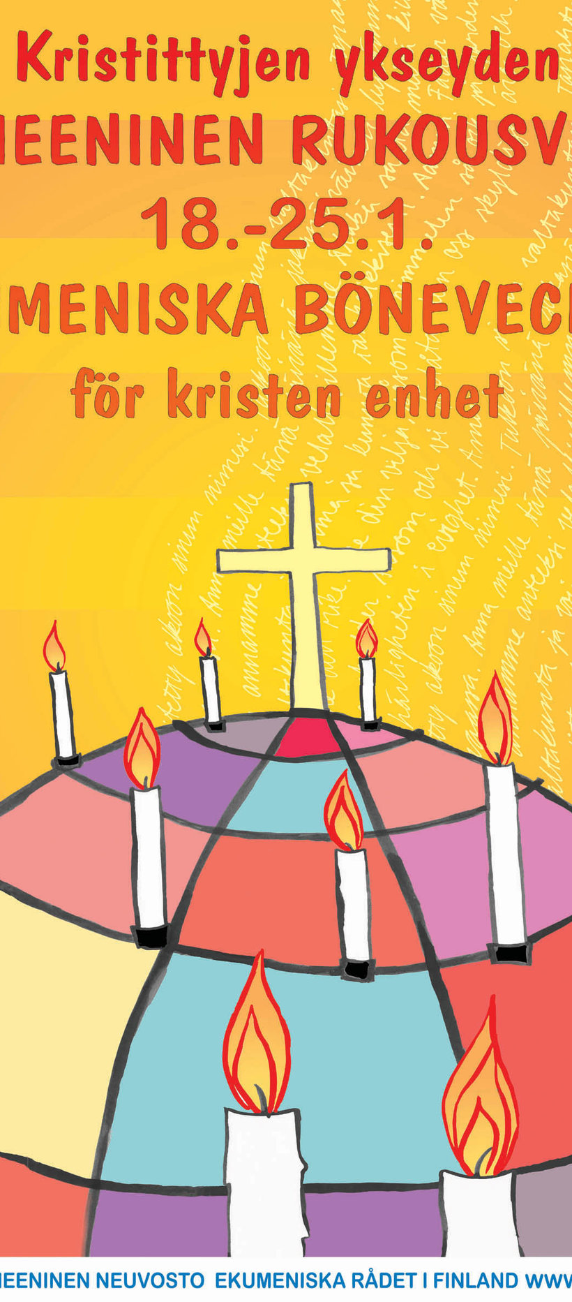 Kristittyjen ykseyden rukoushetki Orimattilan kirkossa klo 18