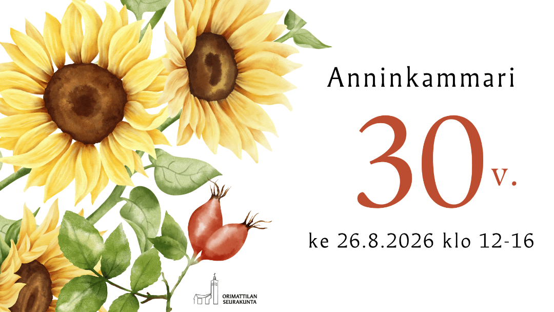 Anninkammarin 30-vuotisjuhla ke 26.8. klo 12